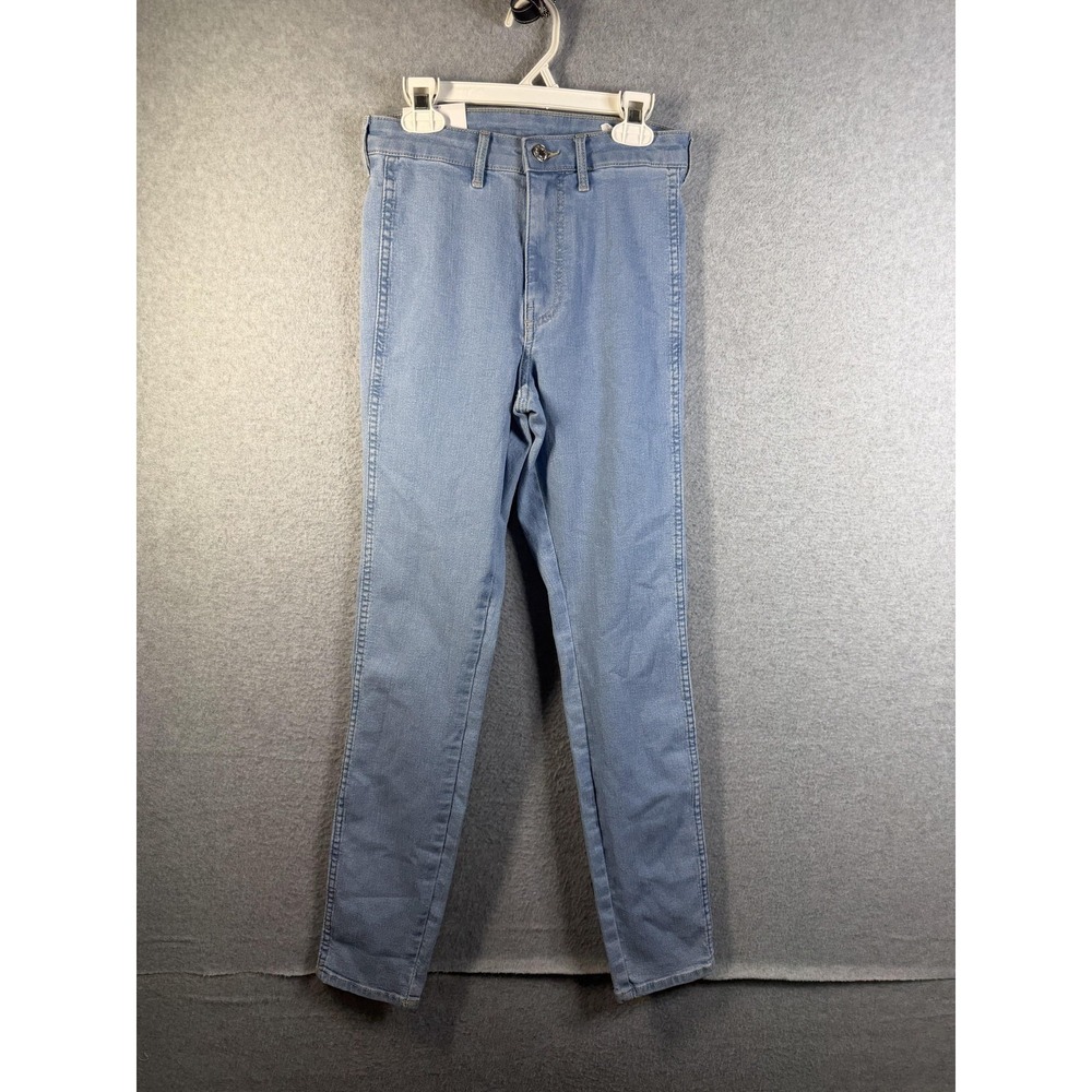 H&M Skinny Jeans Womens 2 Blue High Waist Ankle Length Stretch Denim Pants